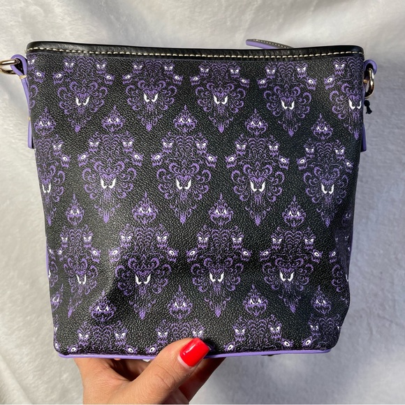 Dooney & Bourke Disney Haunted Mansion Wallpaper 20 Crossbody Bag NWT - Picture 6 of 9